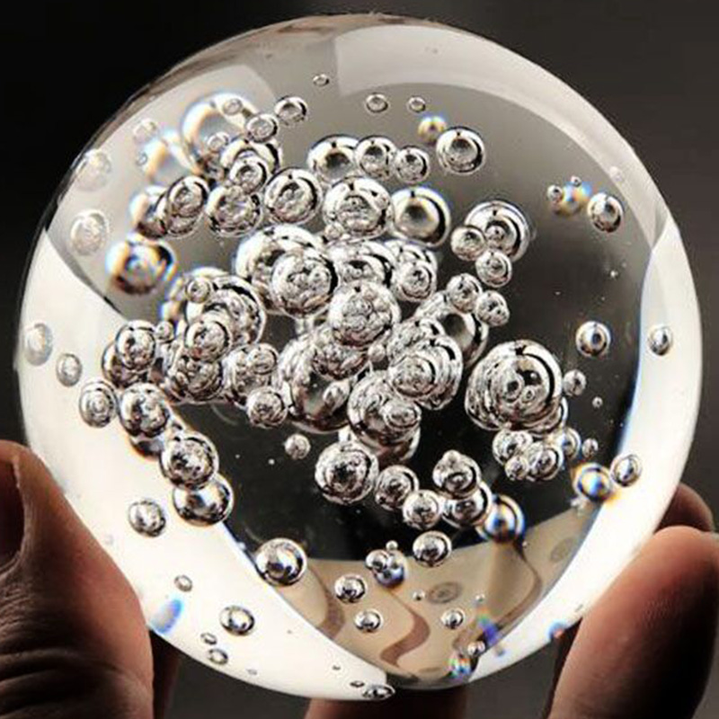 Paper Weight Crystal - 透明な水晶玉,40/60/80mm,オフィスや家庭の装飾,風水球,文鎮,写真アクセサリー,マジックボール