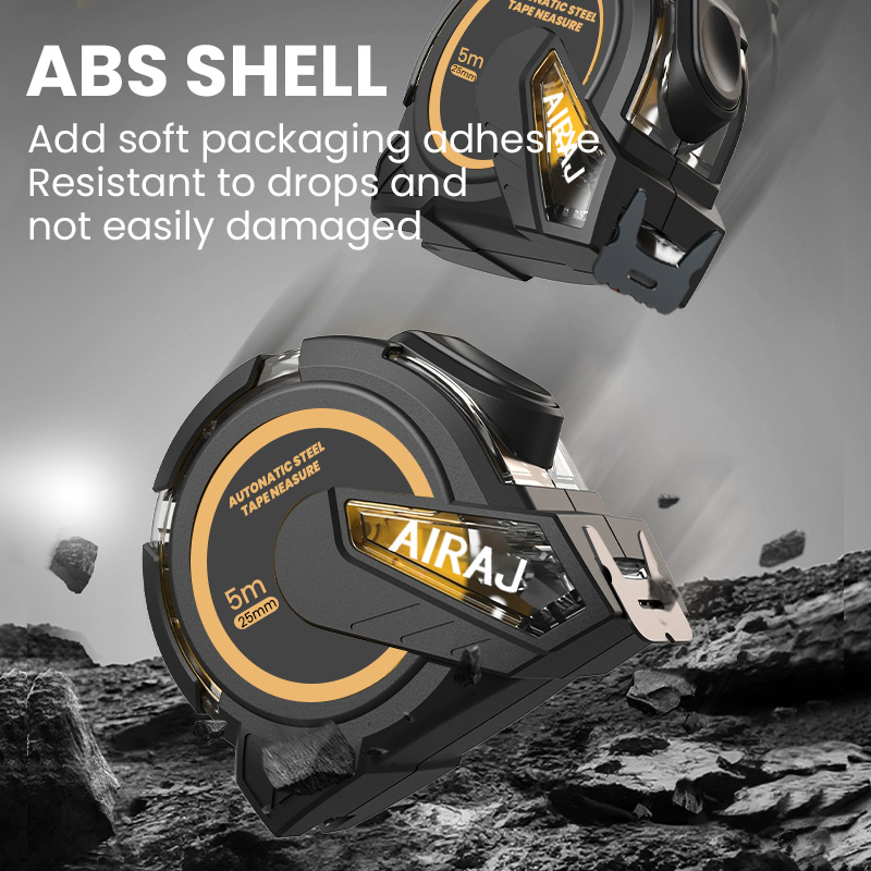 Tape Dispenser Weighted - AIRAJ 3M ～ 10M メートル法および英式法のセルフロック式巻尺、高精度直定規測定ツールハンドツール