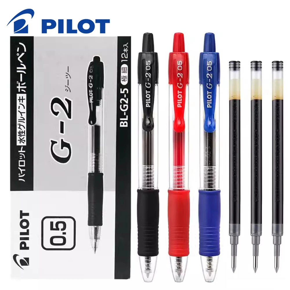 Pilot Pen G2 - 6本セット 日本パイロット 0.5mm ゲルペンセット BL-G2 速乾インク
