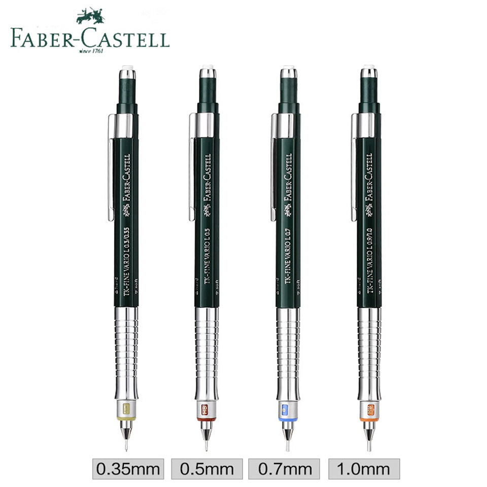 Mechanical Pencil 0.3 - ファーバーカステルtkファインバリオl製図機械/自動鉛筆、0.5/1.0/0.35/0.7mm; b/2b/hbリードリフィルが含まれています