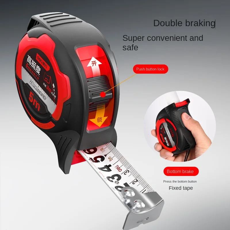 デリ 5/7.5 メートル厚みのある炭素鋼巻尺高真直度多機能 - Tape Dispenser Weighted のレビューと価格