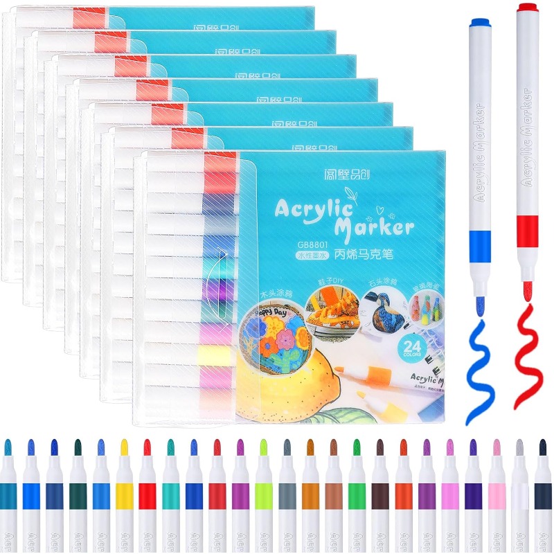 12/24/36色アクリルペイントペン 中字 8セット マー - Copic Marker Classic のレビューと価格
