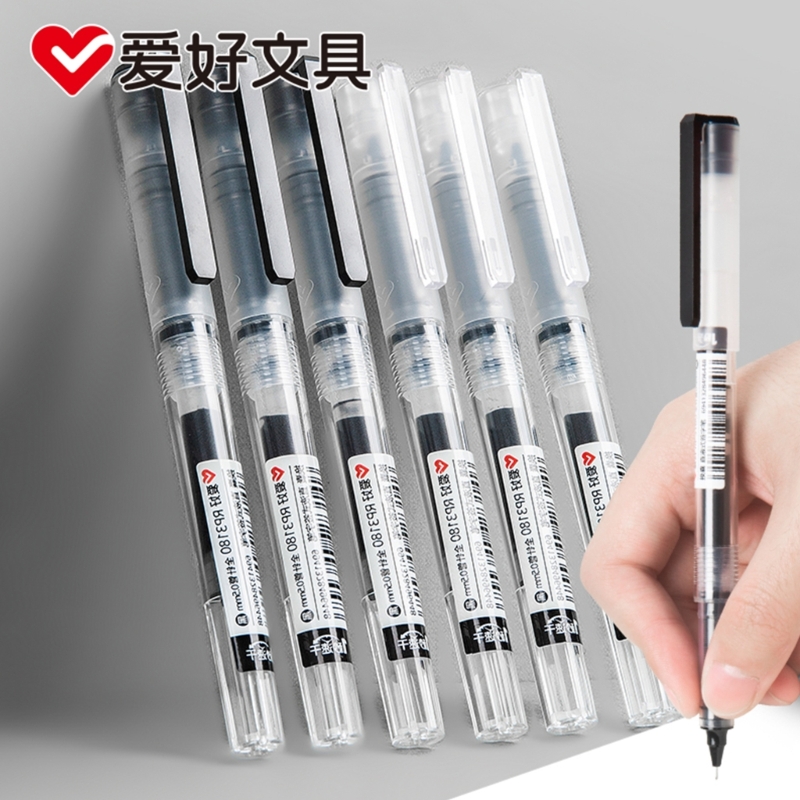 速乾性 0.5 ミリメートルローラーペン黒赤インクストレート - Pilot Pen V5 のレビューと価格