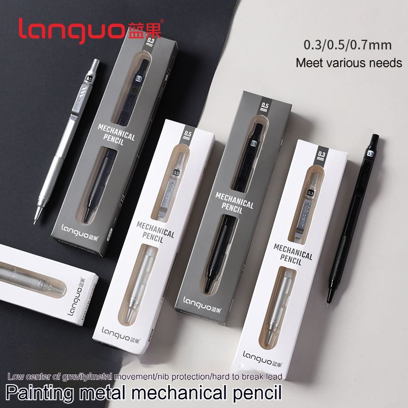 ラングオ自動シャープペンシル、消しゴム付きメタル製、スケッチ - Mechanical Pencil 0.3 のレビューと価格