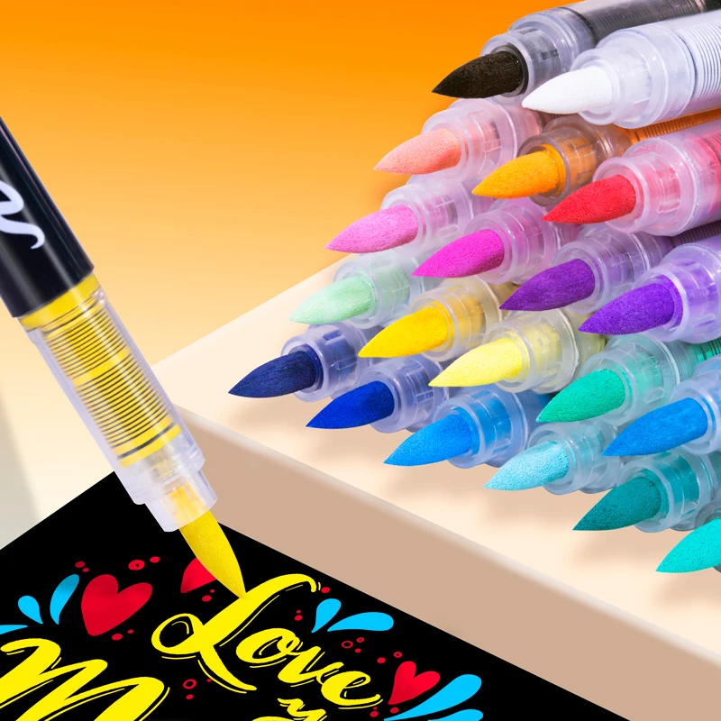 3 個アクリル白マーカーブラシペン黒ペイントアートマーカー岩 - Copic Marker Classic のレビューと価格