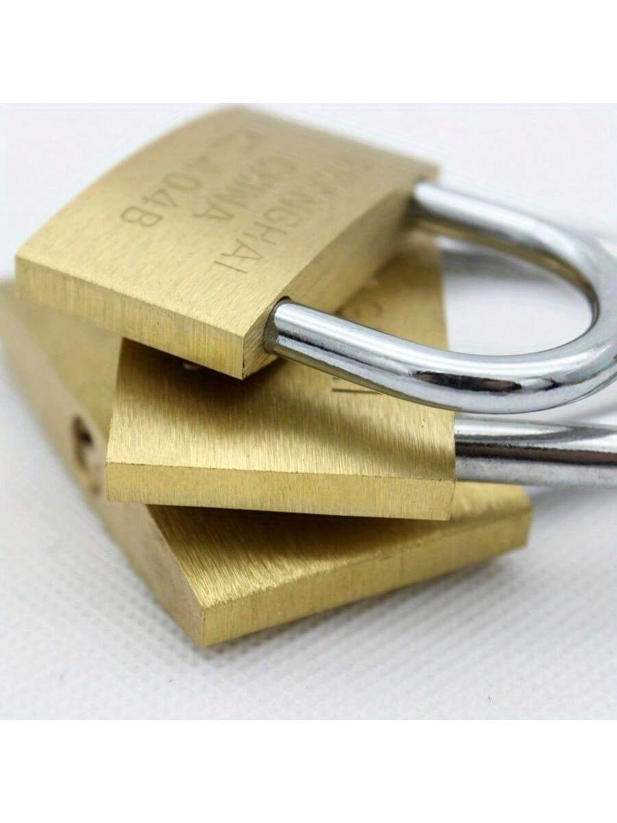 2/4個の真鍮製南京錠、キーは異なります、幅25mmのブラッ - Letter Opener Brass のレビューと価格